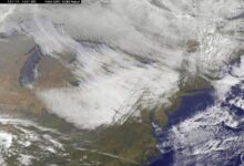 Lake Effect Clouds Seen by Satellite