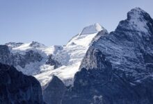 Snow-capped mountain